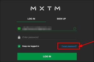 Request a password